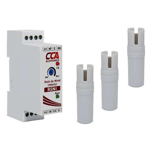 Kit Relé Controle Nível Inferior Esvaziamento + 3 Eletrodos