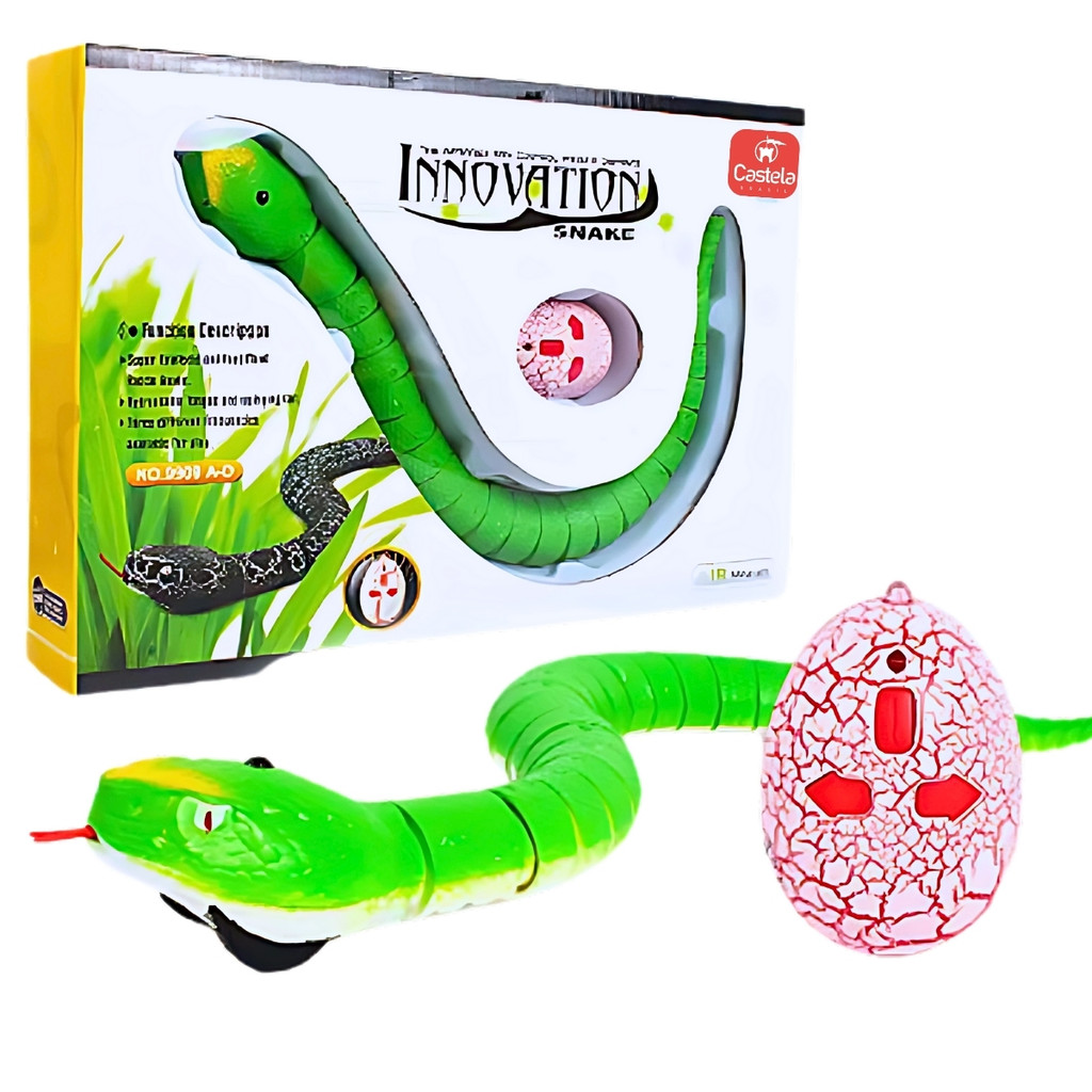 Brinquedo Cobra Controle Remoto Realista Infantil - Castela