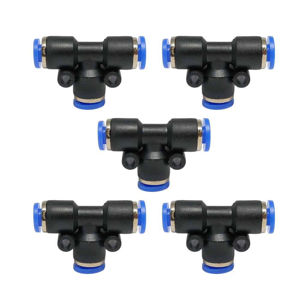 Conexão Engate Rápido Tee União Instantânea 4mm (Kit 5)