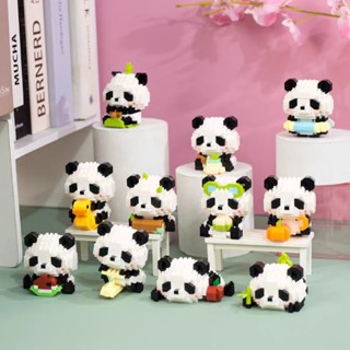 Mini Bonito Panda Bloco De Construção Tijolos Brinquedo Montagem Partícula Crianças Desenvolvimento Educação Coleção Bri em Oferta na Shopee