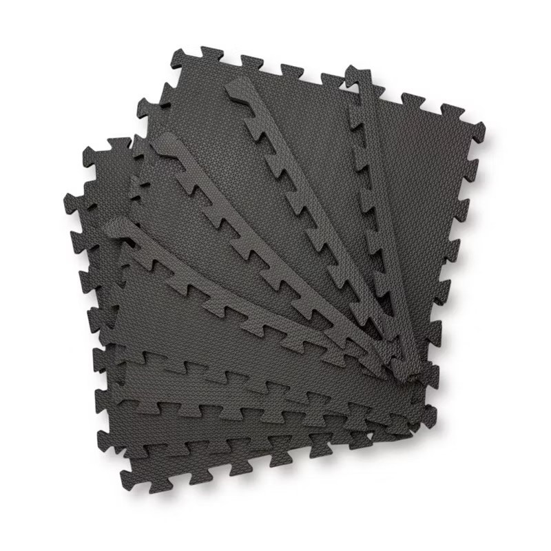 Kit 10 Tatame Tapete Eva Premium Academia Artes Marciais Preto 50x50cm 10mm Envio Imediato