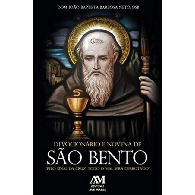 Livro  Devocionário e novena de São Bento Católico Claretiano Editora Ave Maria