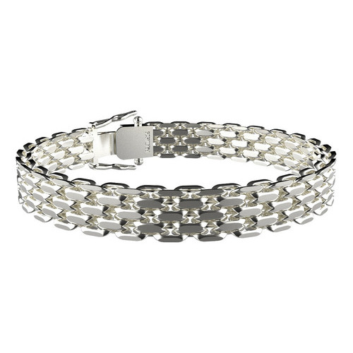 Pulseira Bismark 8 Milímetros 21cm Em Prata 925 4 Elos em Oferta na Shopee