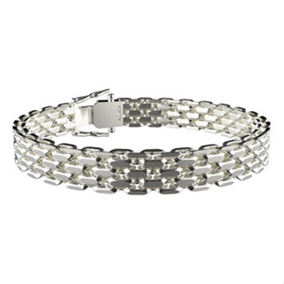 Pulseira Bismark 8 Milímetros 21cm Em Prata 925 4 Elos em Oferta na Shopee