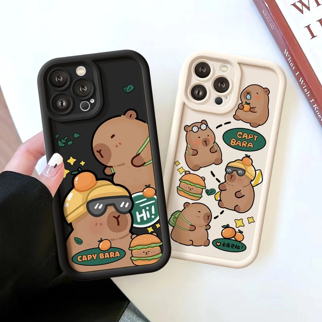 Capa De Telefone Para Samsung A15 A16 A06 A55 A35 A56 A05 A36 A26 A25 A54 A34 A14 Dos Desenhos Animados Bonito Capivara 