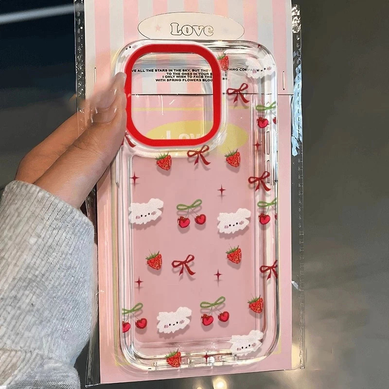 Capa De Telefone Transparente Para Samsung A56 A05 A15 A35 A55 A14 A06 A16 A26 A36 A13 A23 A54 Adorável Bowknot Coração