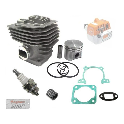Kit Cilindro Motor Junta Vela Roçadeira Para Stihl Fs 160