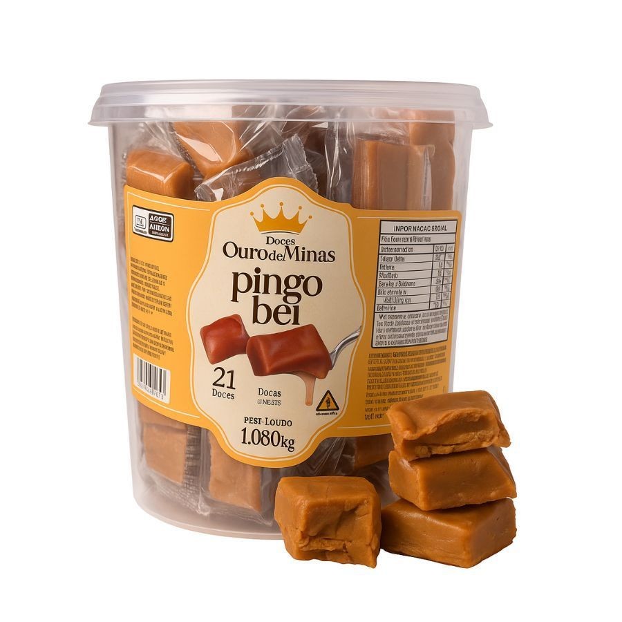 DOCE OURO DE MINAS C/21 UNIDADES DOCE DE LEITE