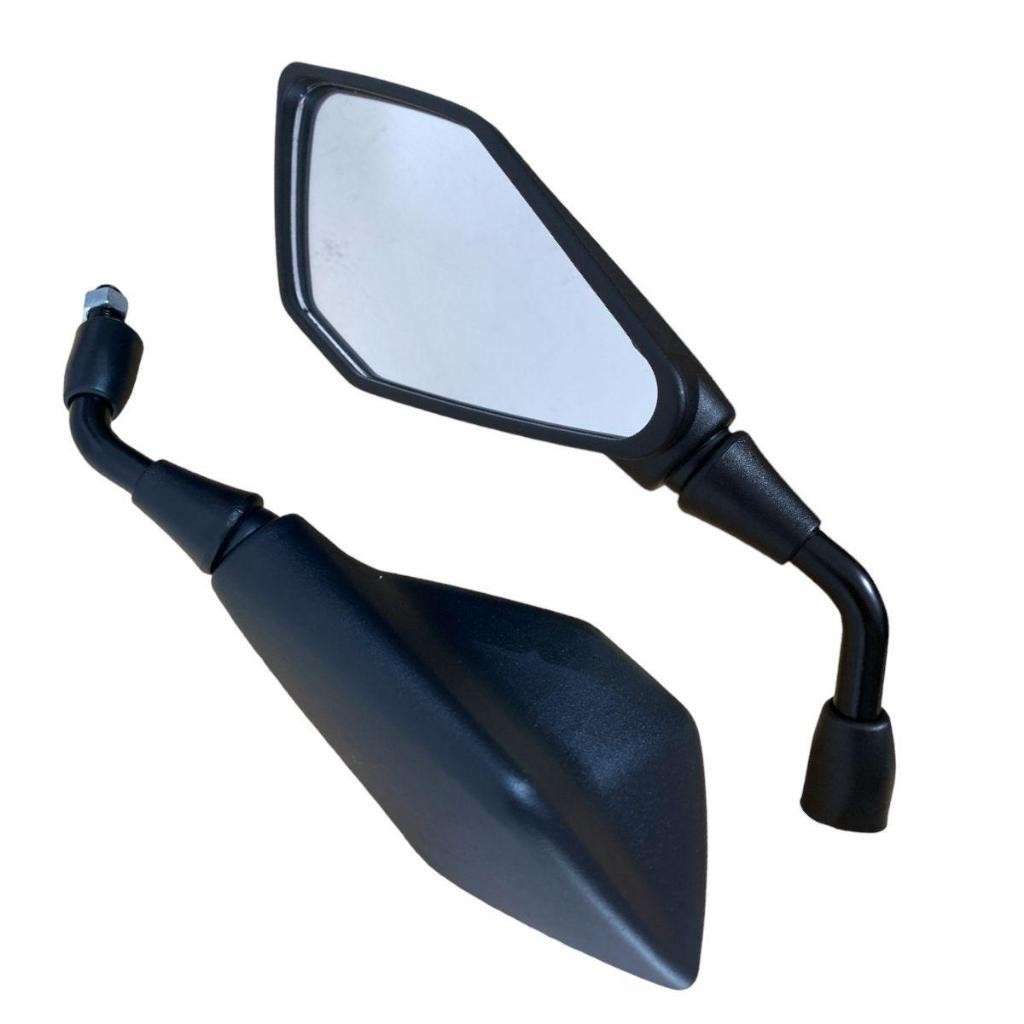 Par Retrovisor Modelo Z400 Rosca Yamaha Fixo Haste Curta Esportivo (ROSCA YAMAHA)