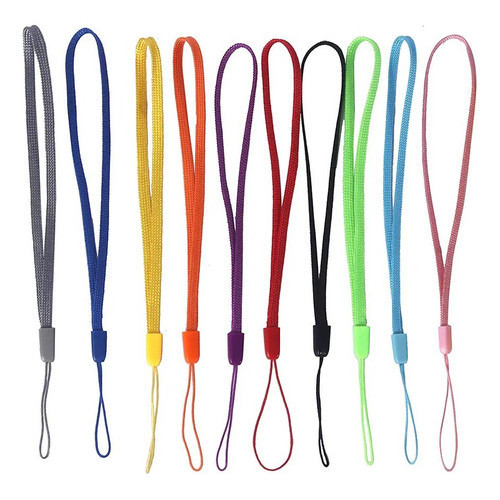 kit  10 a 100 Cordinhas 17cm Cordões corda coloridas De Pulso Para Pendrive Chaveiro garrafas agua academia celulares em Oferta na Shopee