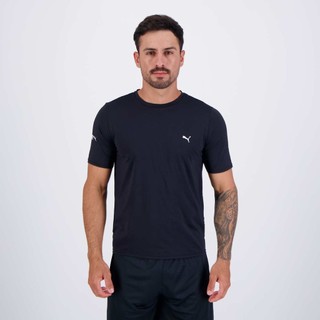 Camiseta Puma Manga Curta UV50+ Preta em Oferta na Shopee