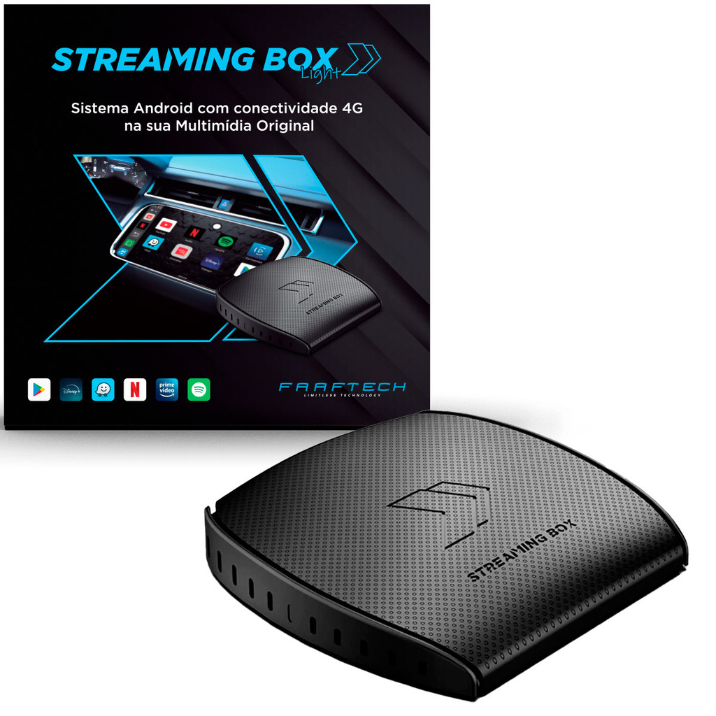 Streaming Box Light 3gb Ram 32GB Armazenamento Interface Desbloqueio USB Apps Carplay - Faaftech em Oferta na Shopee