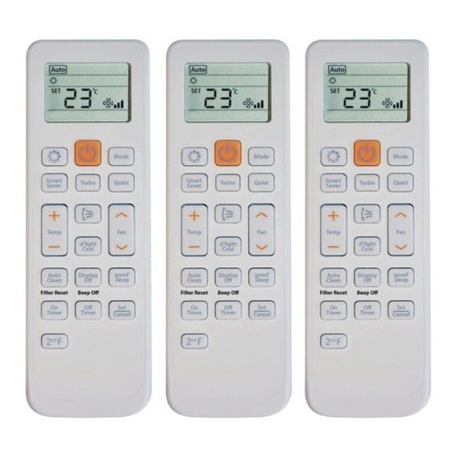 Controle Compatível Com Ar Condicionado Samsung Split 3 Pcs