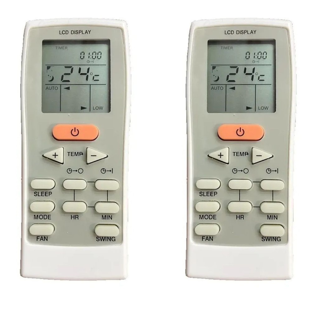 Kit 2 Controle Compatível Com Ar Condicionado York Split Gz-12b-e1
