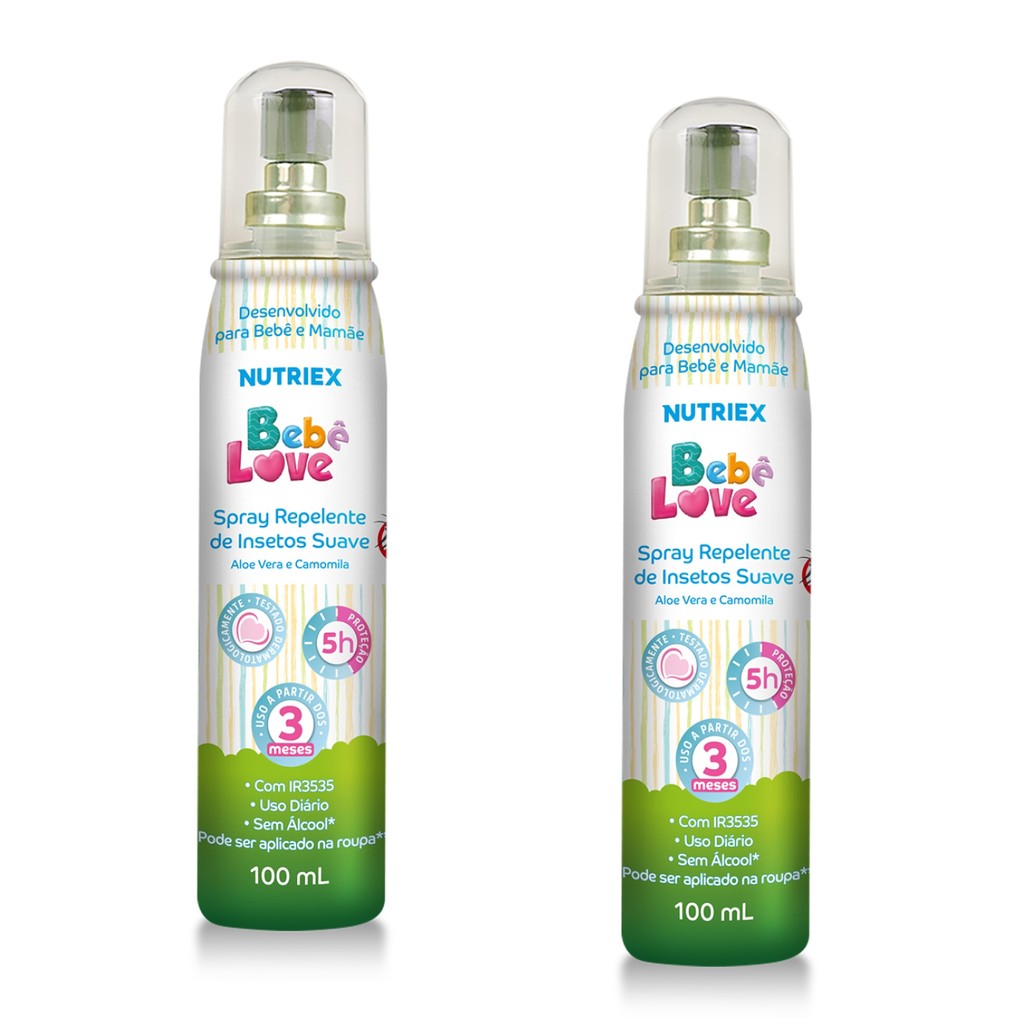 Kit 2 Repelente Para Bebê Love Spray 100ml - Nutriex