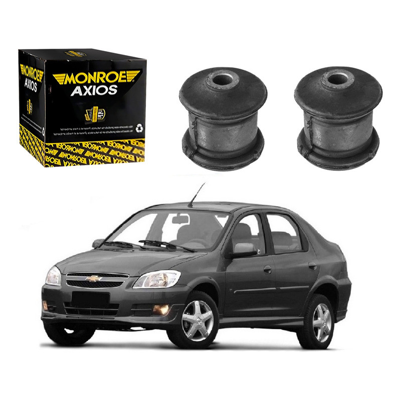 Par Bucha Bandeja Dianteira Prisma 1.4 2013 A 2015 - Spare Parts and Accessories for Vehicles