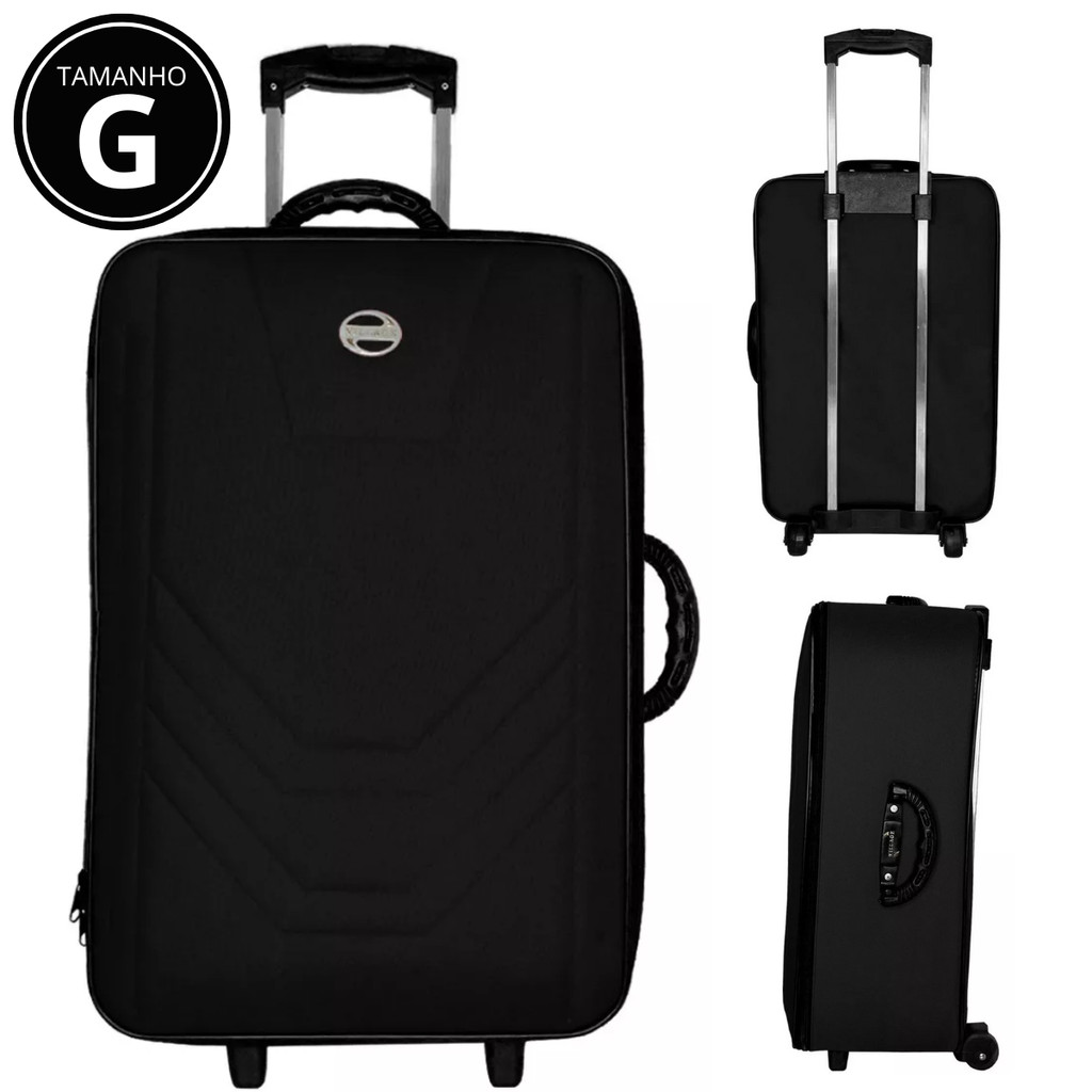 Mala de Viagem Grande 28kg com 2 alças e 2 rodinhas Village em Oferta na Shopee