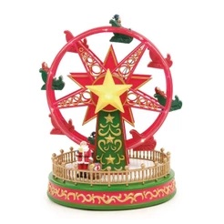 Cenario Natalino Miniatura Roda Gigante Papai Noel Luz e Som