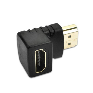 Adaptador Compatível com HDMI de 90 Graus em L para Áudio e Outros Dispositivos