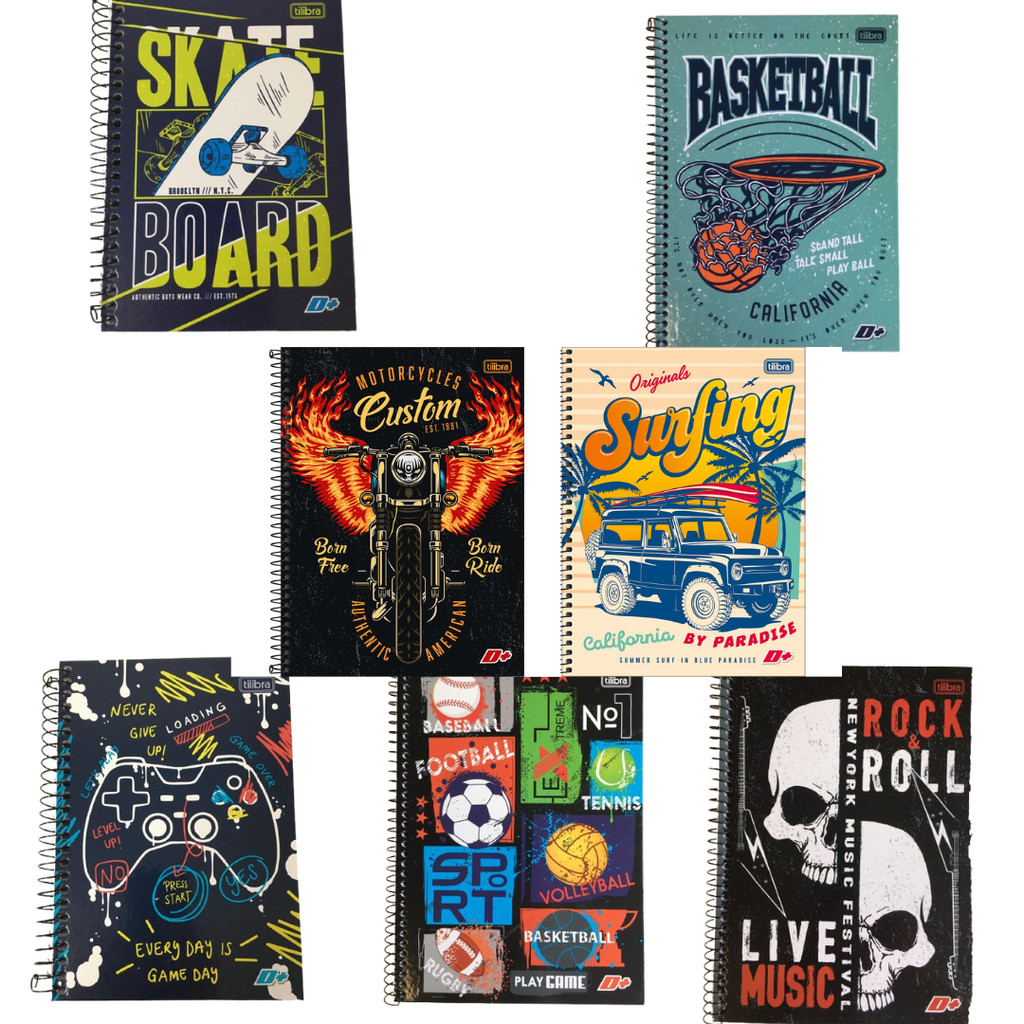 Cadernos Espiral Capa Dura Universitário D+ 1 Matéria 96 folhas - Tilibra em Oferta na Shopee