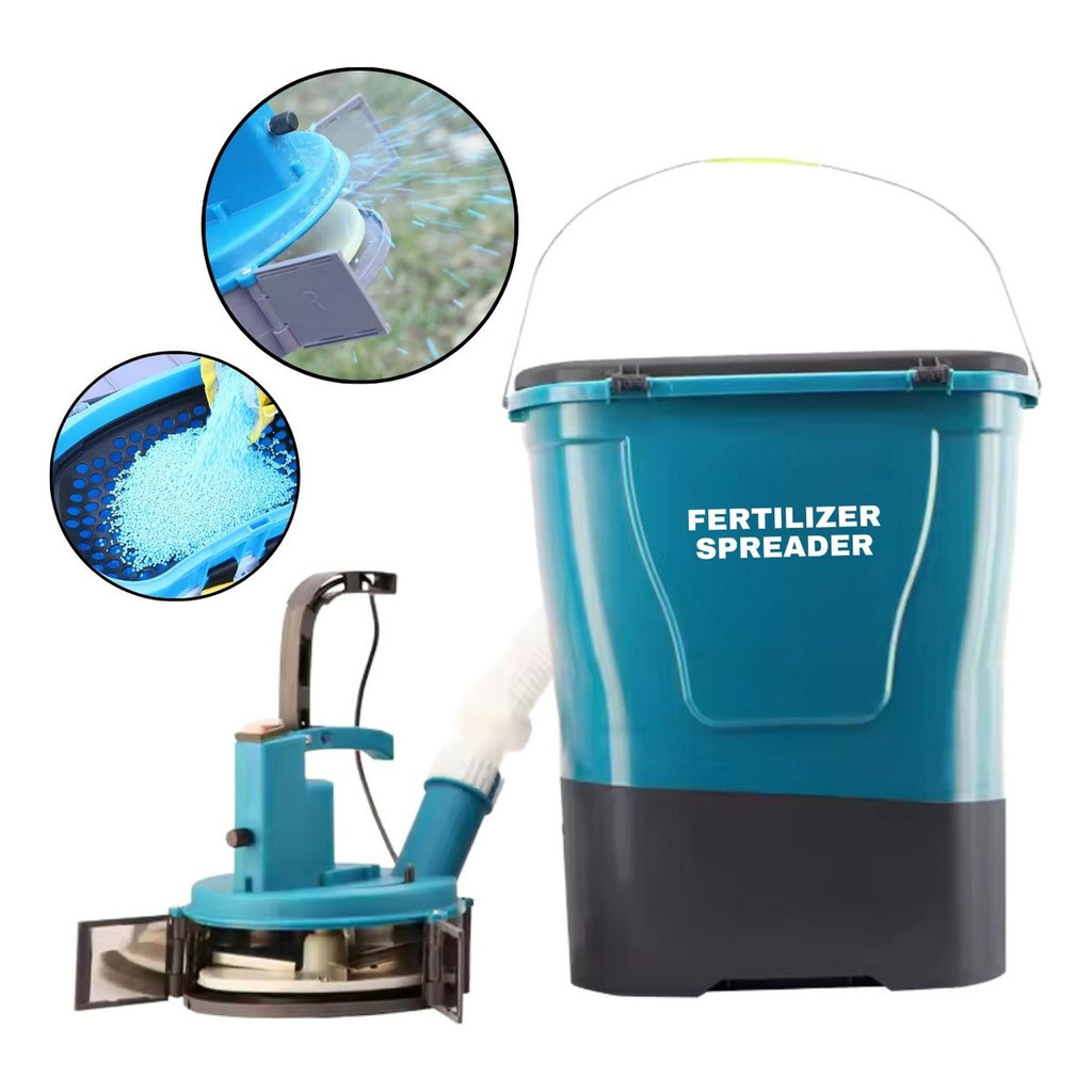 Semeadeira Elétrica Costal com Espalhador, 25L, Alça Regulável em Oferta na Shopee