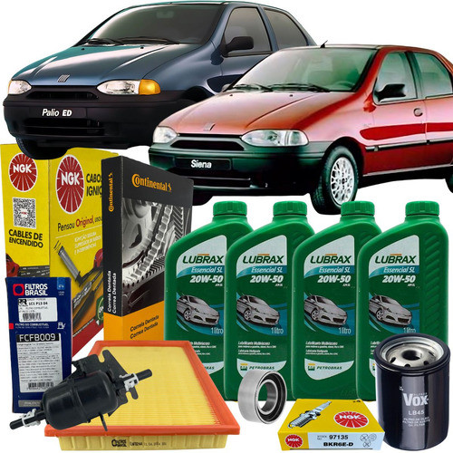 Kit Revisao Fiat Palio Siena Strada Fiasa 1.5 Correia Tensor Oleo Filtros Cabo e Velas em Oferta na Shopee