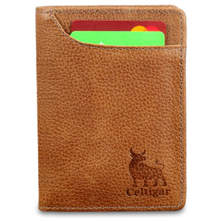 Carteira De Couro Legítimo Vertical Masculina RG CNH Moedas Antifurto Bloqueio RFID em Oferta na Shopee