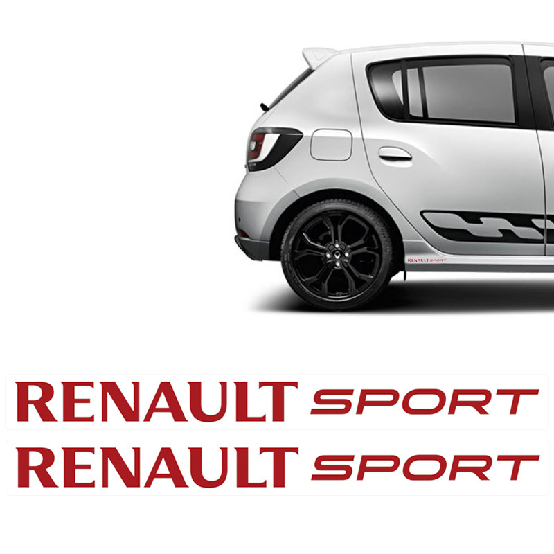 Adesivos Renault Sport Sandero Logan Duster Lateral Vermelho