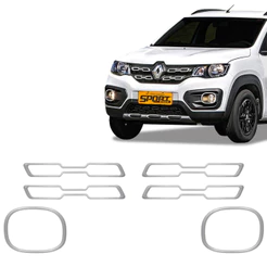 Adesivo Moldura Kwid Outsider Aplique da Grade/Farol Cromado