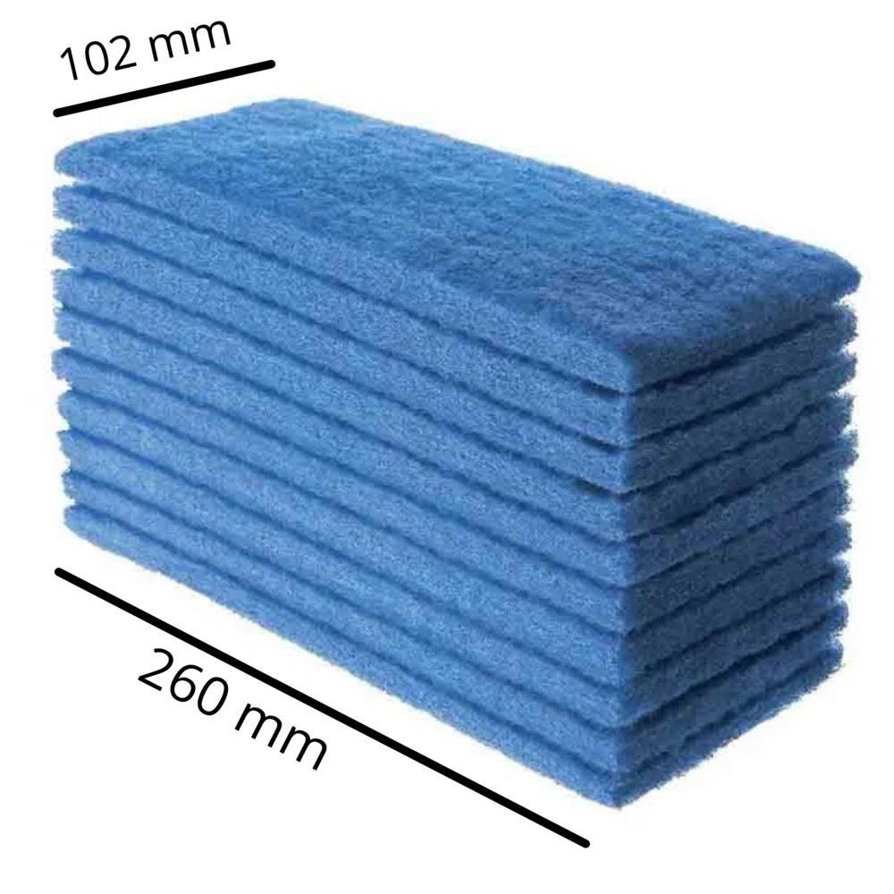 10 unidades Fibra de limpeza Azul - 26 x 10 em Oferta na Shopee