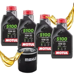 Troca de Óleo Nc 750x / Cbr 650f / Cbr 600r Motul 5100 10w30 + Filtro