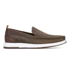 Mocassim Democrata Easy Flop Pulse Marrom Smoke - Masculino