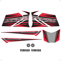 Kit Adesivos Compativel Xtz 125 2014/2016 Moto Vermelha