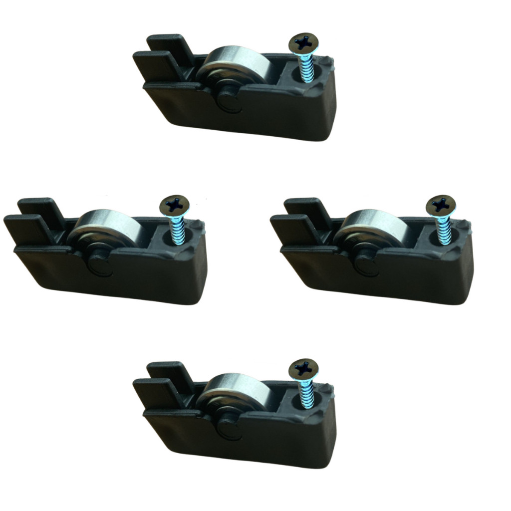 4 Roldana Blindada Maciça Kit Pia Manutenção Rodinha Tela porcelanato porta madeira reparo nf