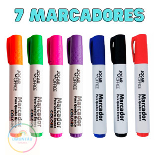 Caneta Marcador Para Quadro Branco Jocar Office- 7 Marcadores em Oferta na Shopee