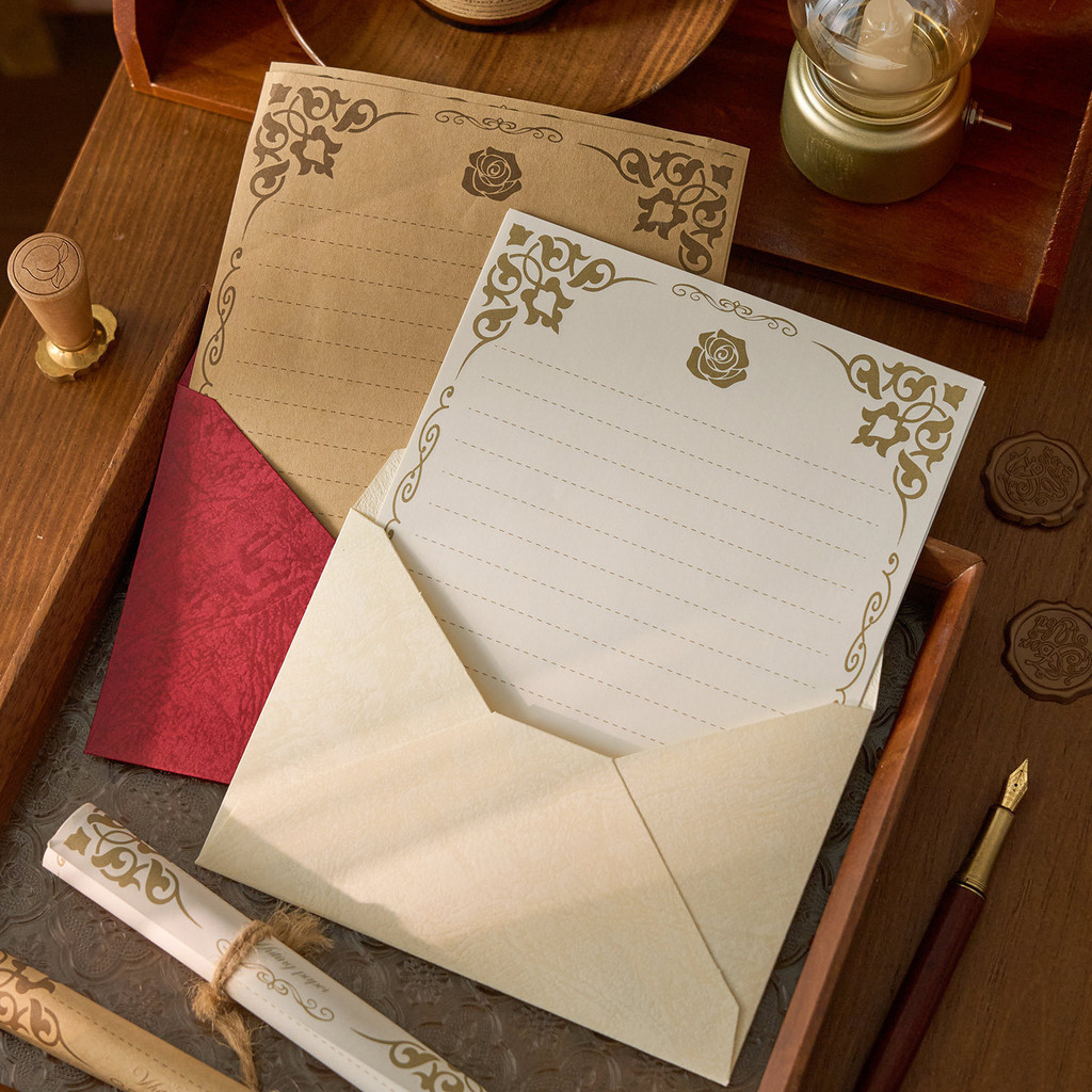 Conjunto De Papéis Para Escrita De Papelaria E Envelopes Com Adesivo De Ponto Redondo Sortido Vintage Design Antigo Ferr em Oferta na Shopee