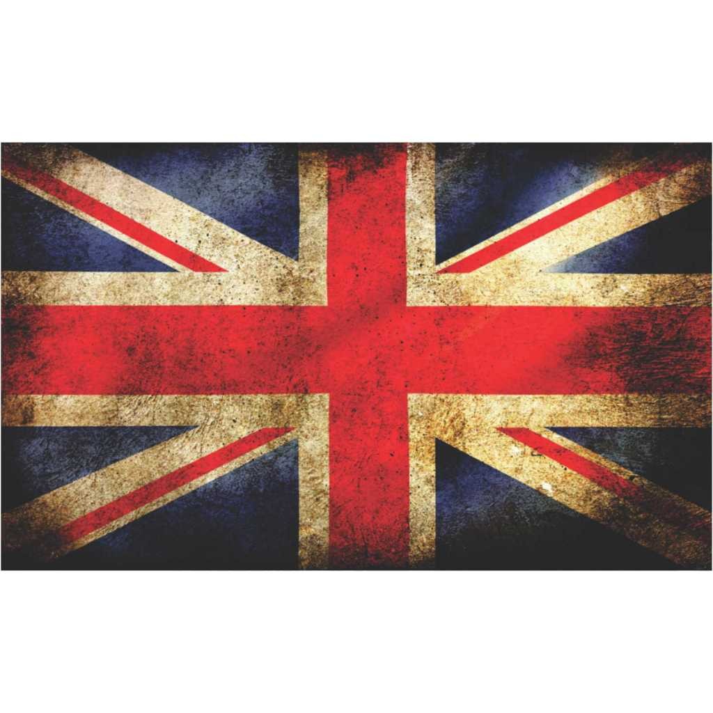 Adesivo automotivo bandeira da Inglaterra Envelhecida 30x18, 15x9, 10x6cm