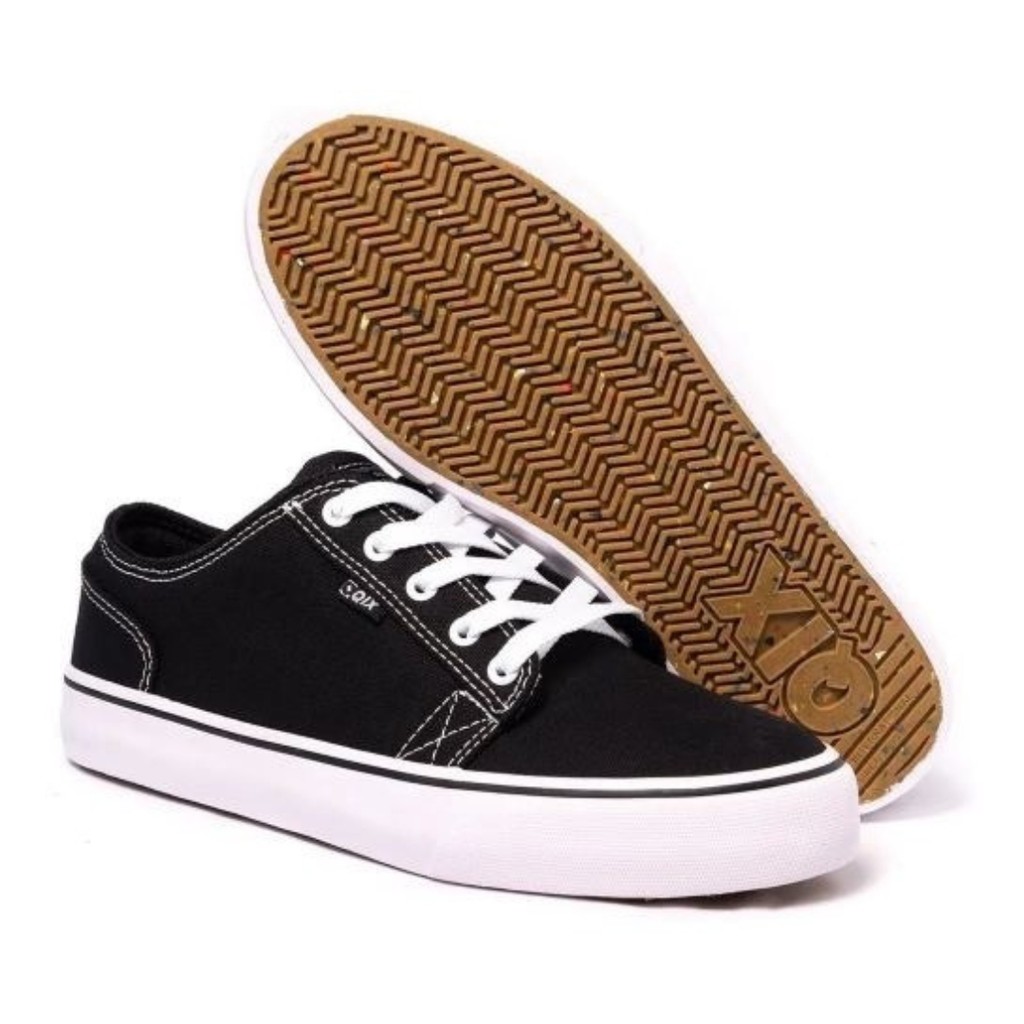 Tênis Qix Vulcan Allan Mesquita Preto/Branco-Cod-106071