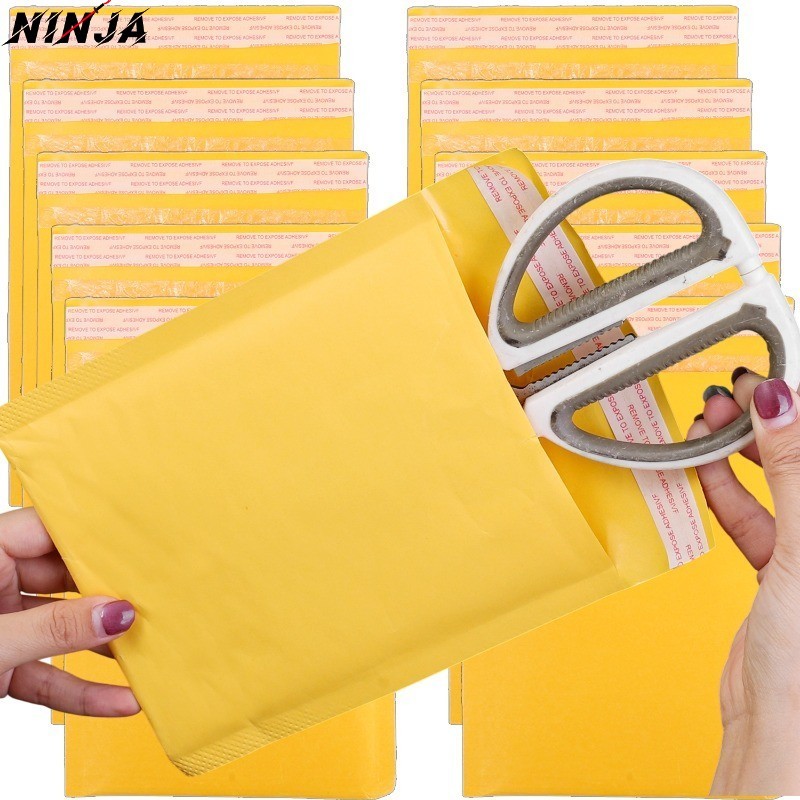 Saco De Bolhas Kraft De 10/20 Unidades-Bolsa De Armazenamento De Correio-Autoadesivo , À Prova D'água-Sacos De Embalagem