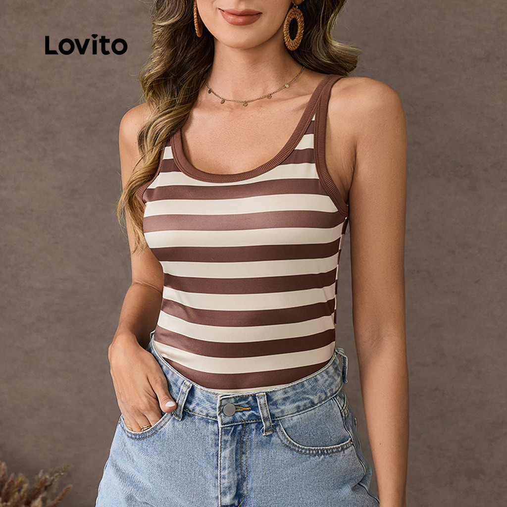 Lovito Camiseta casual lisa para mulheres LBL20746 - Women Clothes