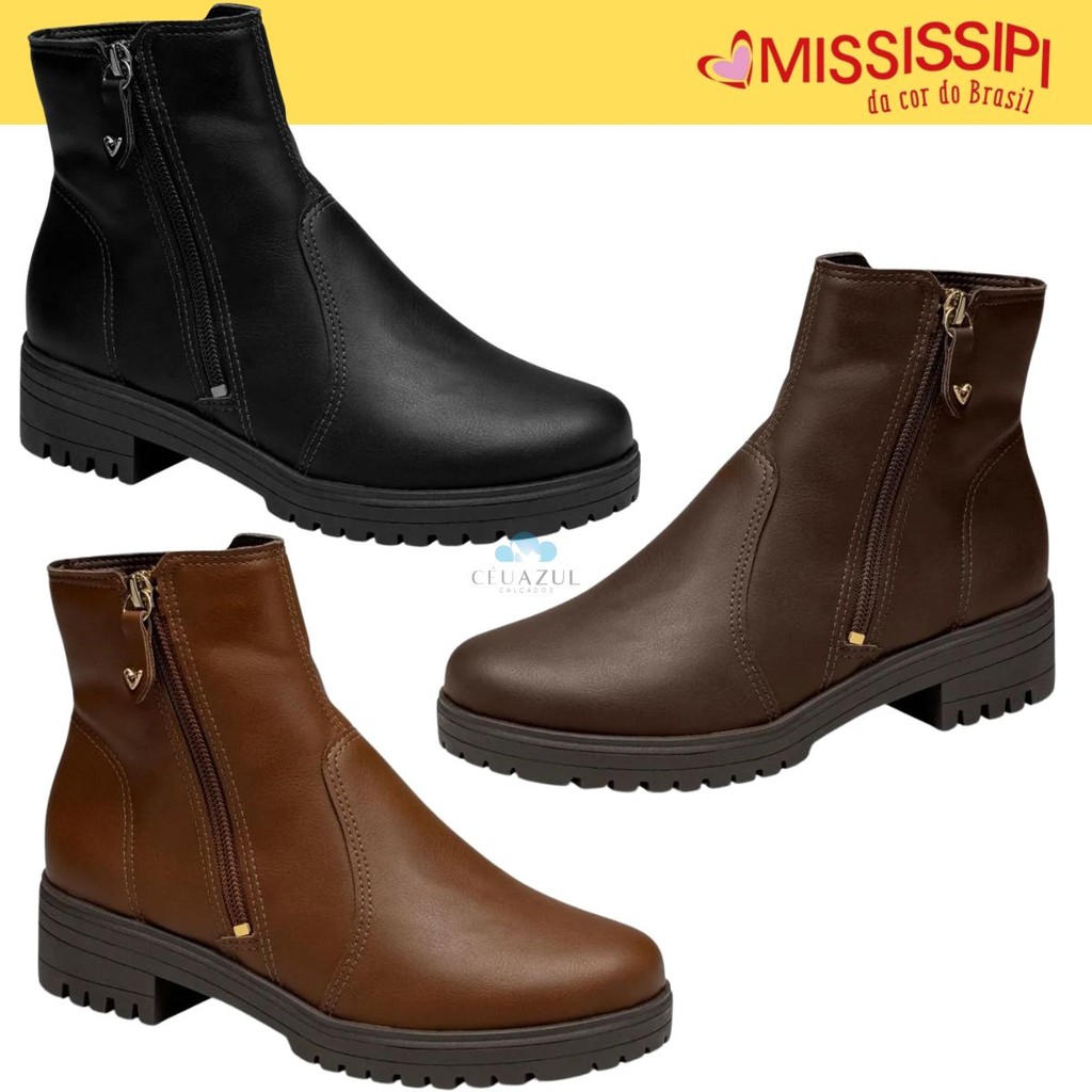 Bota Feminina Mississipi Tratorada Casual Conforto