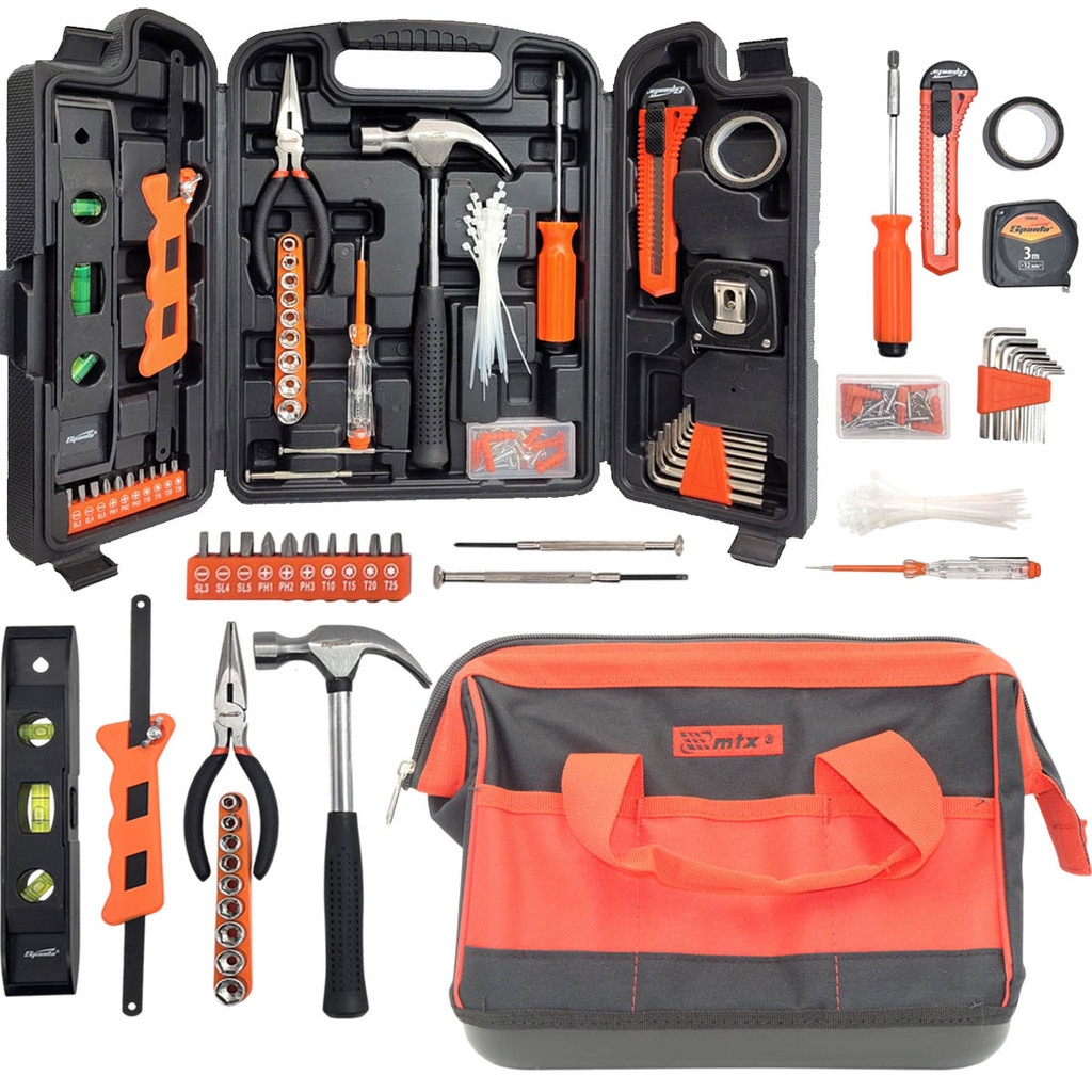 Jogo de Ferramentas Oficina Móvel Com Maleta Martelo Trena Bits Bolsa Soquete em Oferta na Shopee