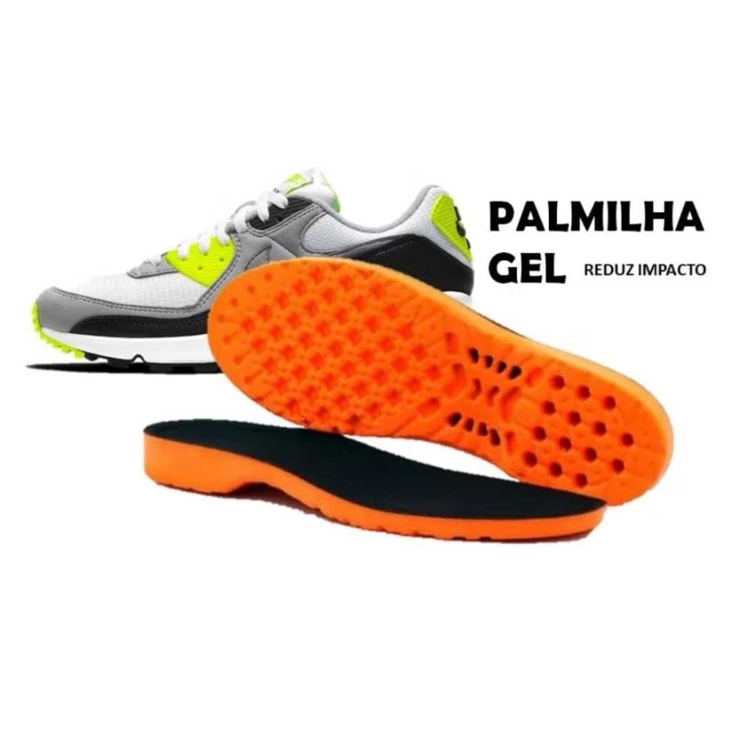kit 2 pares de Palmilhas Ortopedica Anatomica P.U em Gel  Confortavel  anti impactoi envio imediato