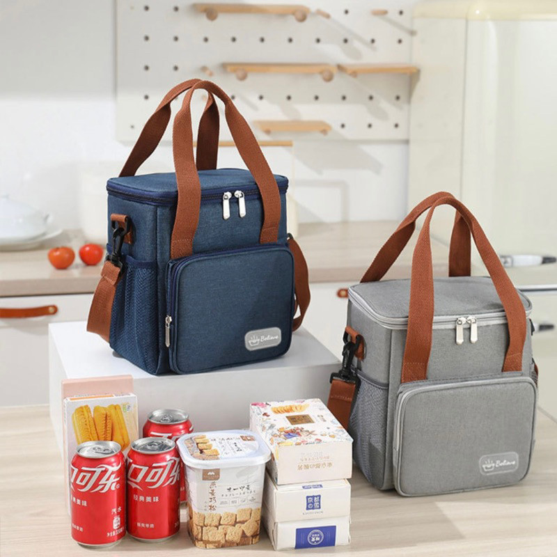 Bolsa Térmica Frasqueira Alça Transversal Marmita Alimento YB-911 MM em Oferta na Shopee