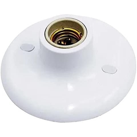 Plafonier Plafon Branco 100w Bocal Porcelana