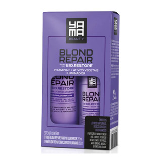Yama Blond Repair Kit Shampoo Iluminador 280ml + Condicionador 200ml em Oferta na Shopee