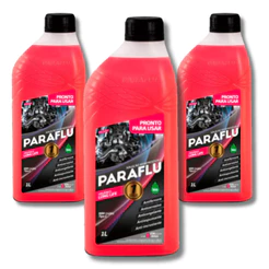 ADITIVO RADIADOR PARAFLU ROSA DE 1 LITRO ORIGINAL 3 UNIDADES