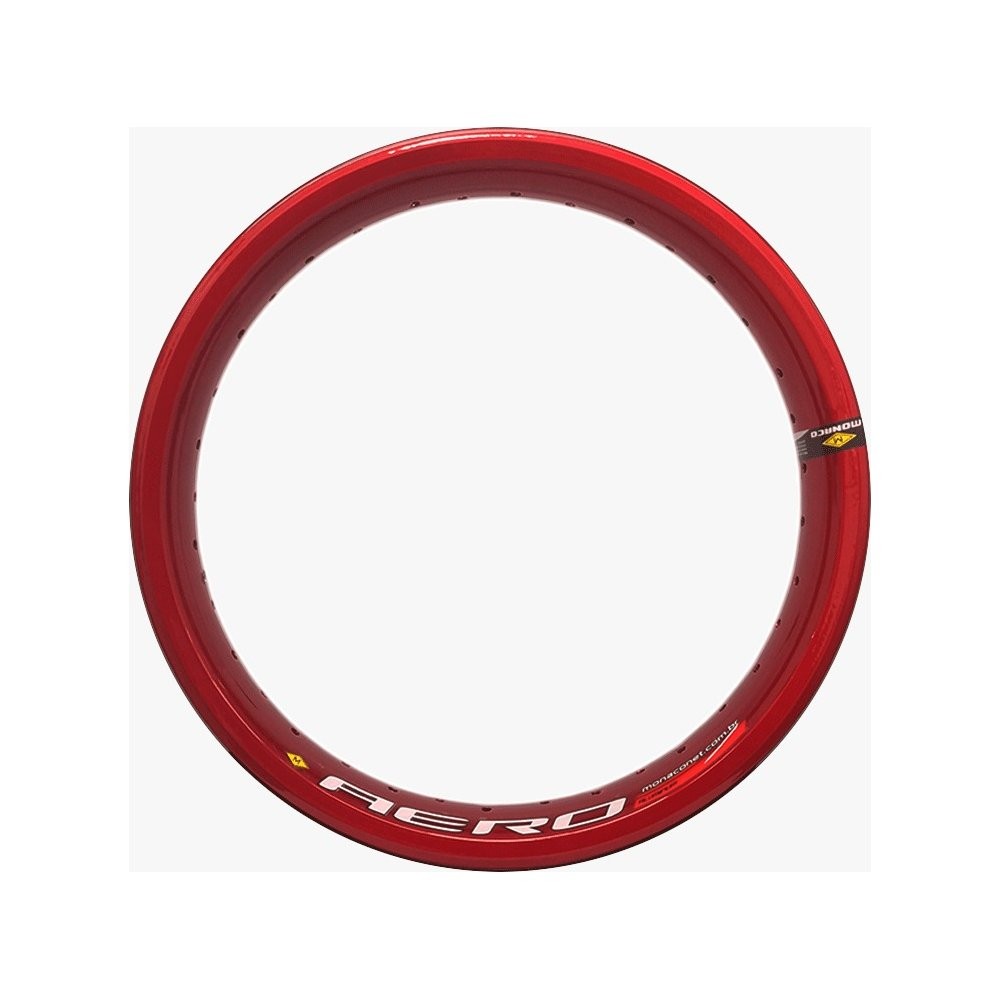 Par de Aro Aero CG Titan/Fan 125/150/160 Folha Dupla Tamanho 18 X 1.85 - 18 X 2.15 Vermelho