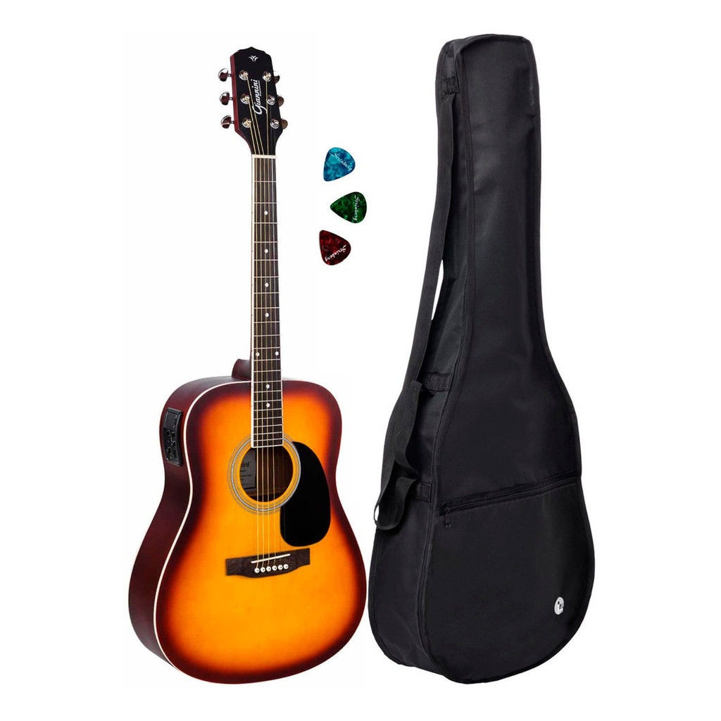 Violão Giannini Gd1 Ts Folk + Capa Reforçada Full em Oferta na Shopee