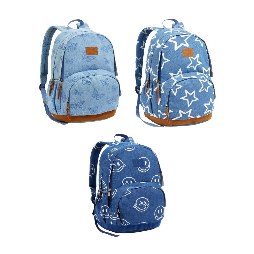 Mochila Juvenil Feminina Funpacks Jeans Seanite